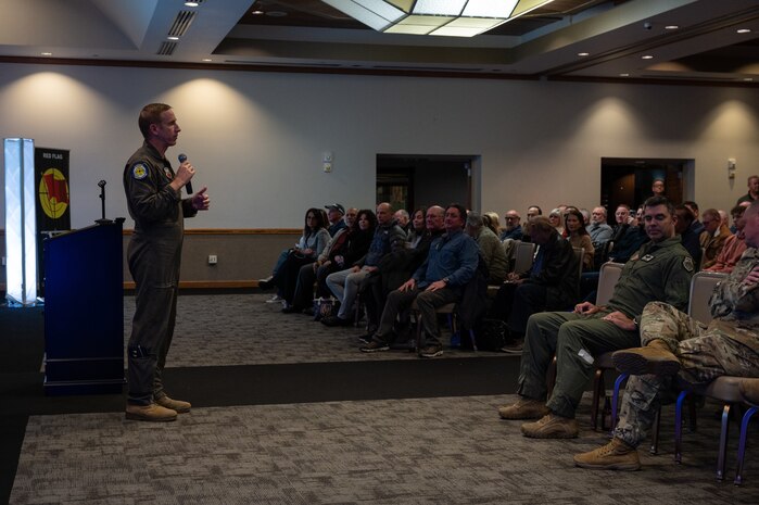 Man talking to group