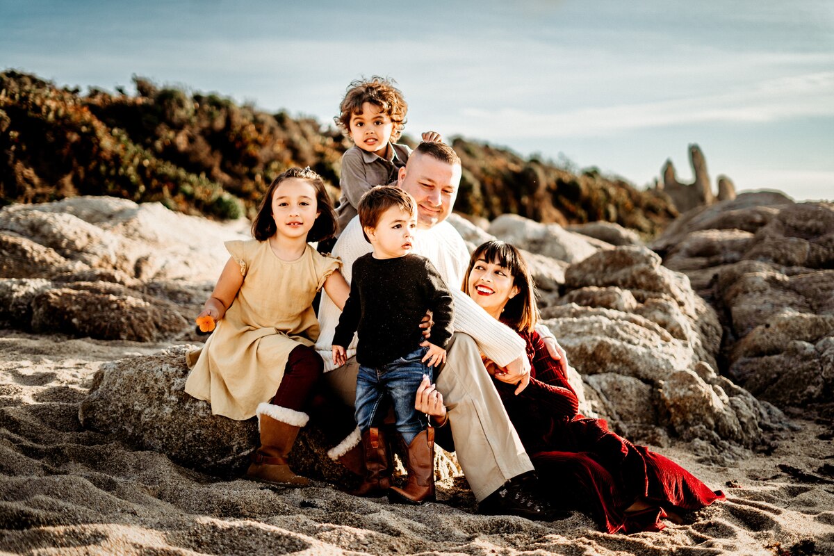 U.S. Air Force Senior Master Sgt. Wesley Brooker, 314th Training Squadron senior enlisted leader, and his family. (Courtesy Photo)