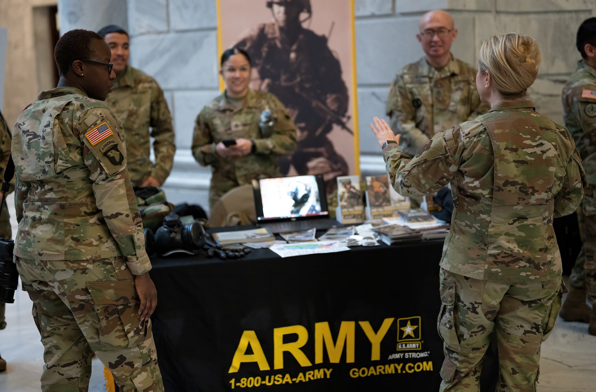 Utah legislators took some time to visit with military members during the Utah Defense Alliance’s annual Meet the Military breakfast at the Utah State Capitol Feb. 3, 2023.