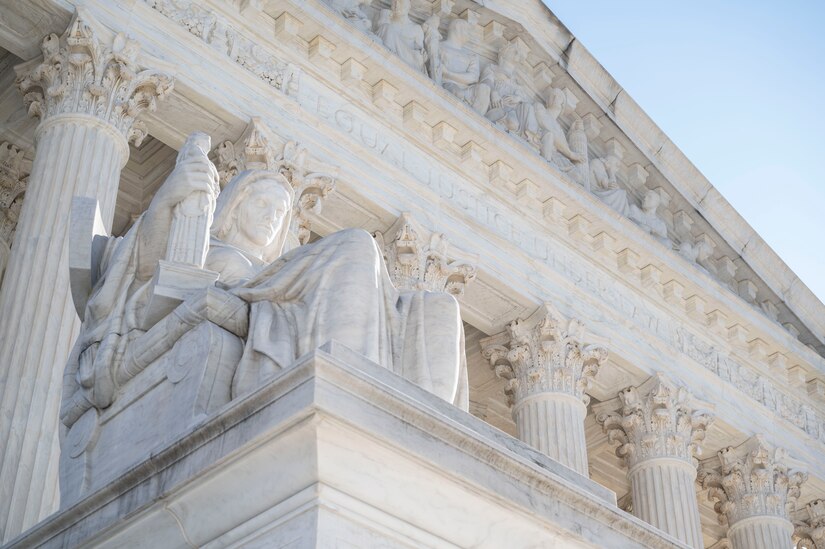 The Supreme Court of the United States building, Feb 1, 2023, Washington, D.C. The Supreme Court is the highest court in the federal judicial of the United States. (U.S. Air Force photo by Jason Treffry)