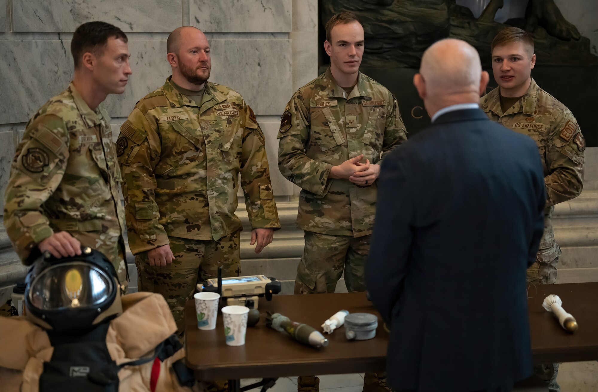 Utah legislators took some time to visit with military members during the Utah Defense Alliance’s annual Meet the Military breakfast at the Utah State Capitol Feb. 3, 2023.