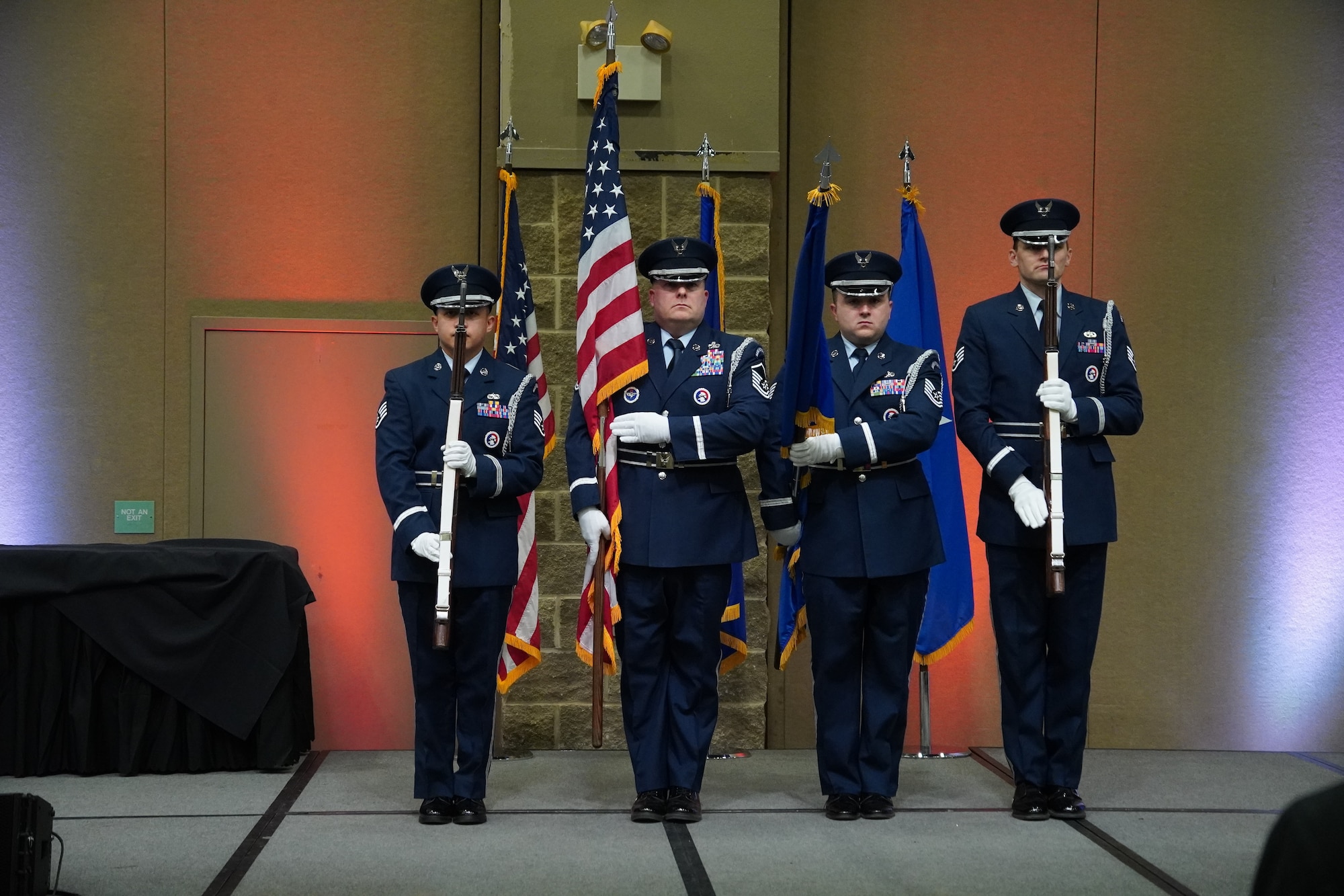 The Honor Guard performed at the 2022 Annual Award ceremony.