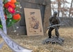 A statue of Capt. Lewis Millet sits near the memorial site of the Battle of Hill 180 on Osan Air Base, South Korea. The base held its annual Battle of Hill 180 ceremony Feb. 2, 2023.