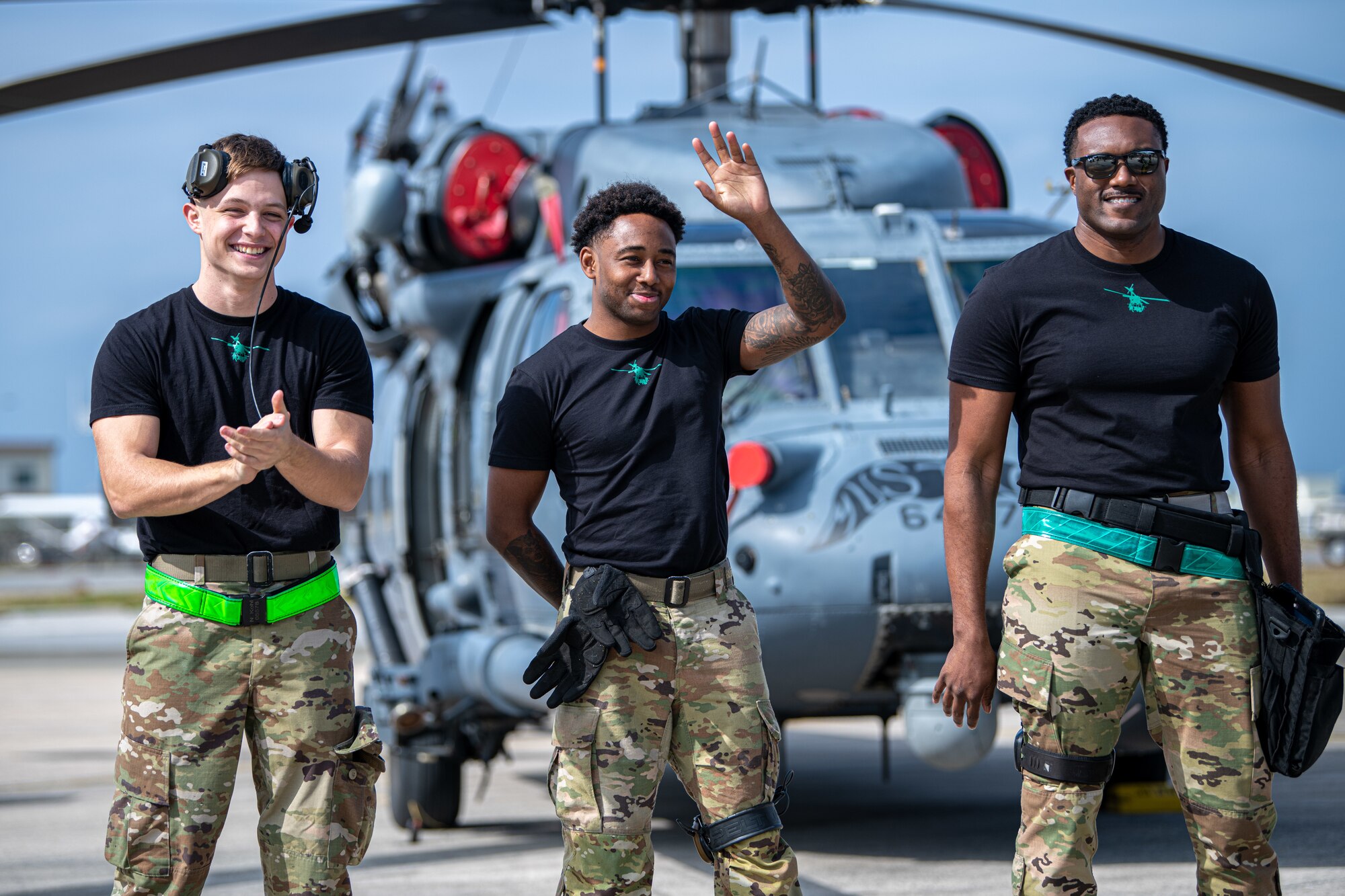 Airmen smile during their introductions.