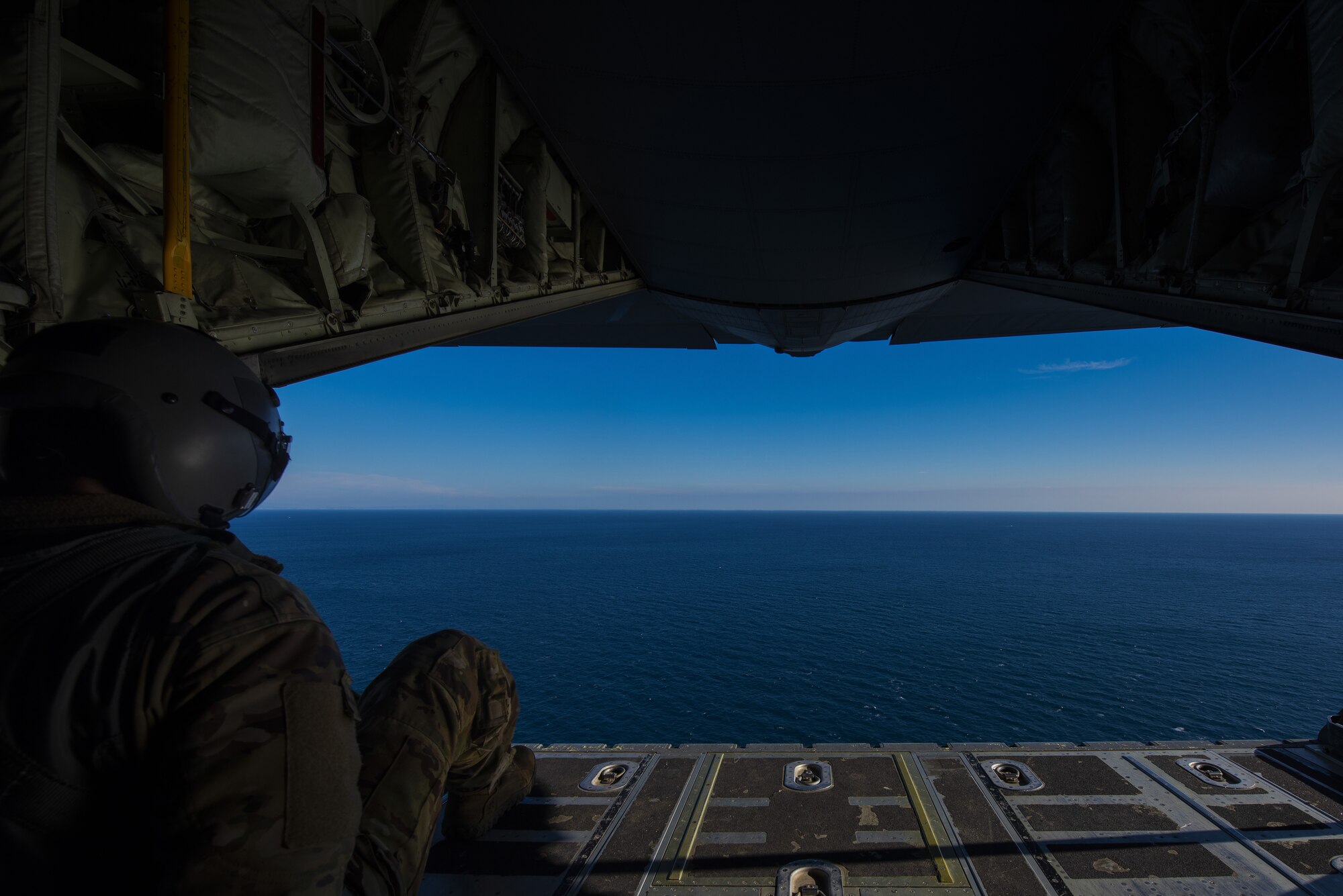 View outside of a C-130J ramp