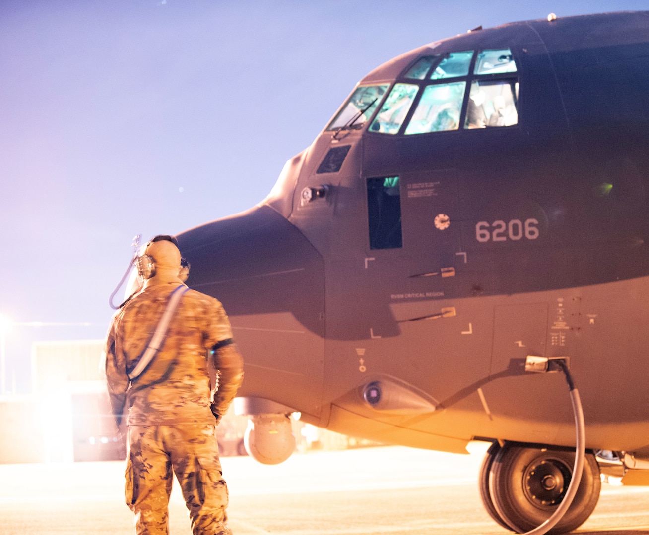 An MC-130J Commando II arrives at the 193rd Special Operations Wing in Middletown, Pennsylvania, Feb. 2, 2023. The 193rd SOW is beginning to its new primary mission as the first and currently only Air National Guard unit to operate the Commando II.