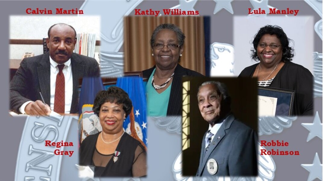 photos of five African American leaders at DLA Energy