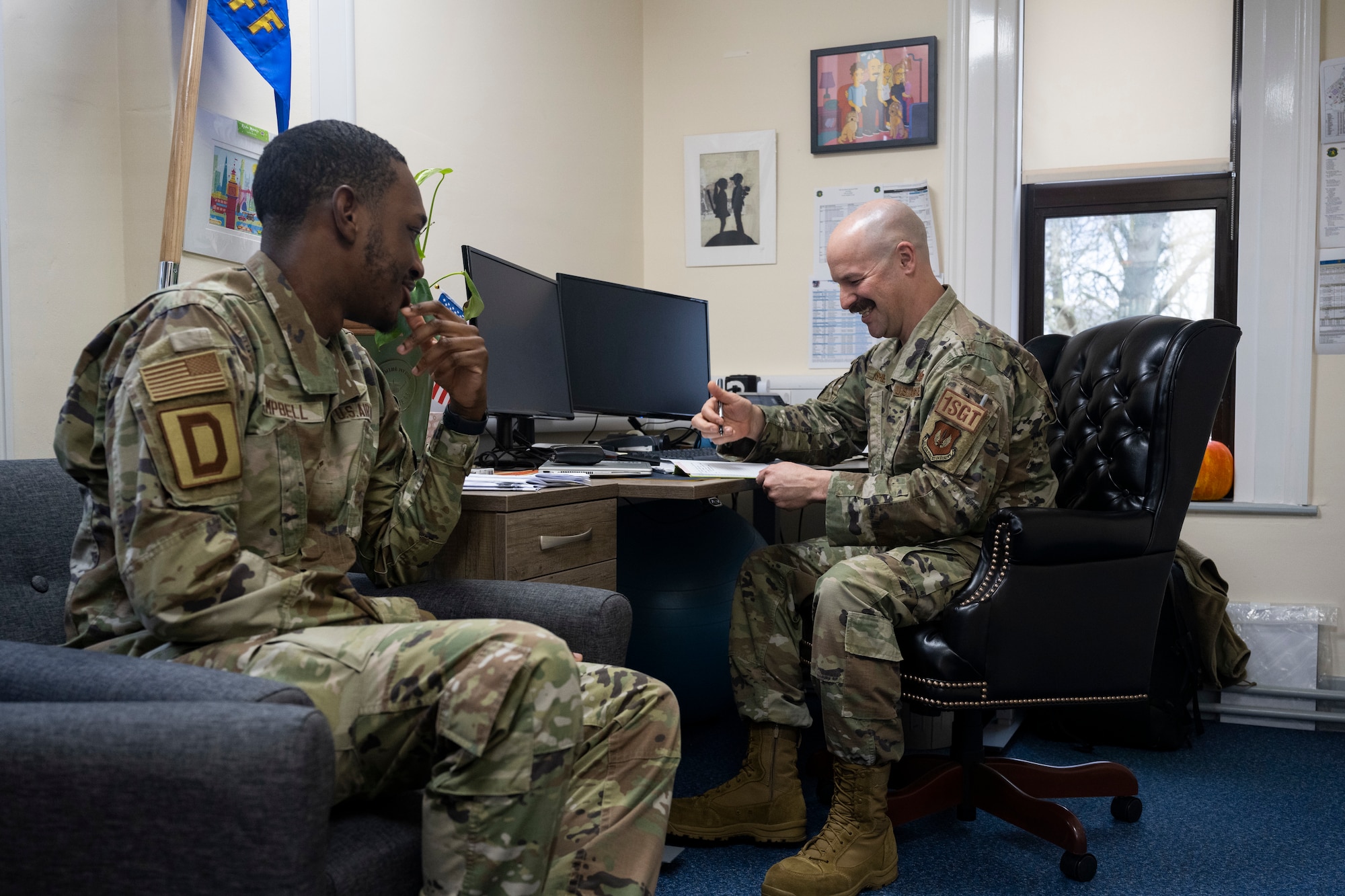 First sergeants advise commanders on the readiness, health, morale, welfare, and quality of life of Airmen and families to ensure a mission-ready force.