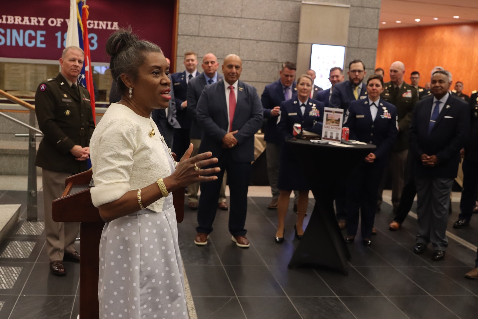 Lt. Gov. Earle-Sears commends Virginia National Guard