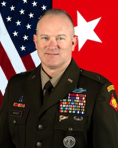 Official Portrait for Brig. Gen. Colby Wyatt, director of joint staff, Oklahoma National Guard