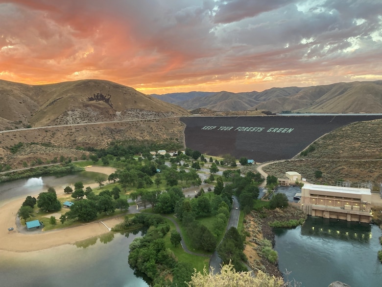 Lucky Peak Dam, June 2021