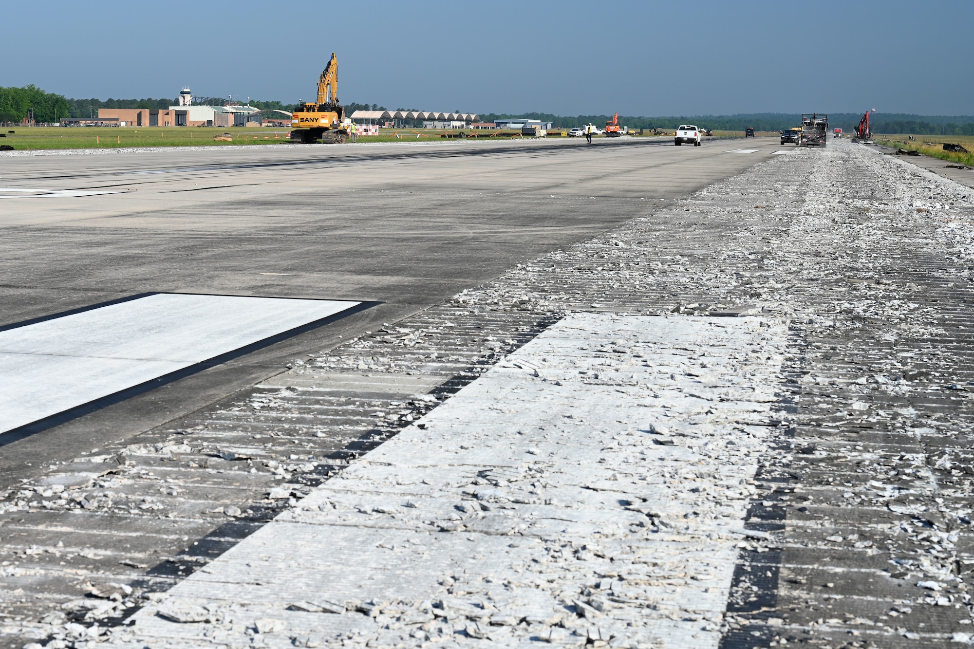 Runway construction at McEntire Joint National Guard Base