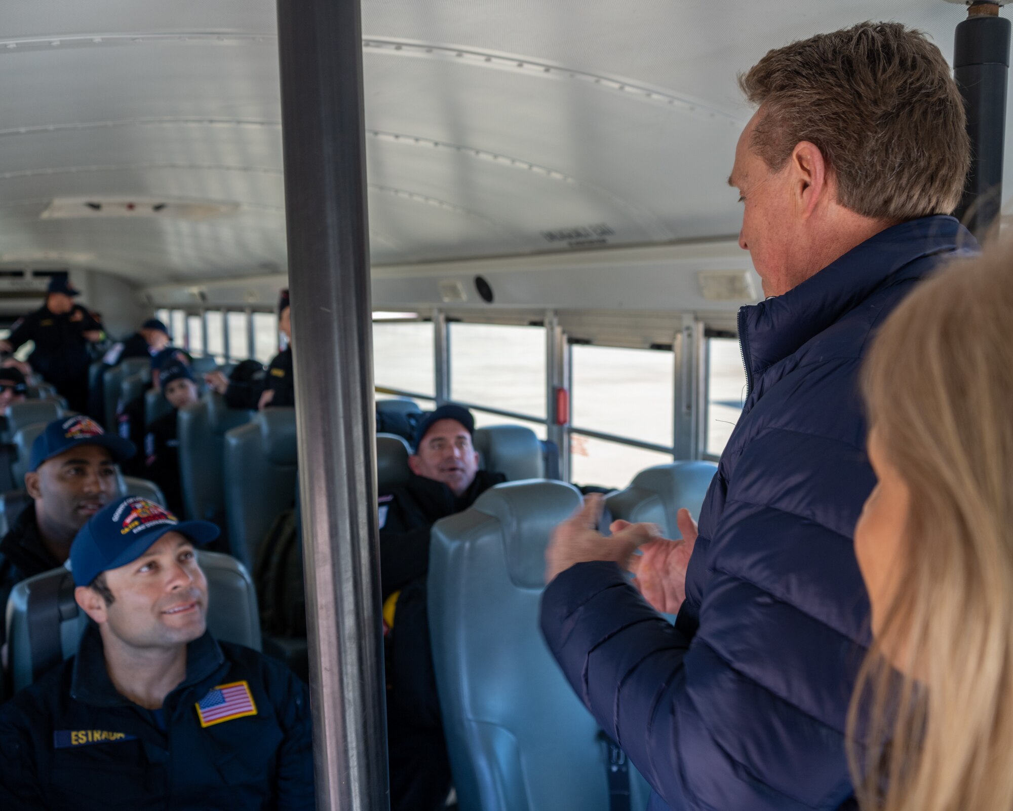 U.S. Ambassador Jeffry Flake, U.S. Ambassador to Türkiye, thanks members of the United States Agency for International Development’s Disaster Assistance Response Team for being ready, responsive, and willing to assist with the humanitarian effort after they arrived at Incirlik Air Base, Türkiye, Feb 8, 2023. Ambassador Flake visited Incirlik AB to greet members of the USAID team, following a series of earthquakes that struck central-southern Türkiye on Feb 6, 2023. As Ambassador to Türkiye, Flake holds the highest civilian position as The Chief of Mission, and impacts the communication and resources of U.S. personnel, advancing the U.S. foreign policy goals. As a fellow NATO ally, the U.S. Government mobilized personnel to assist in Türkiye in their response efforts. (U.S. Air Force photo by Senior Airman David D. McLoney)