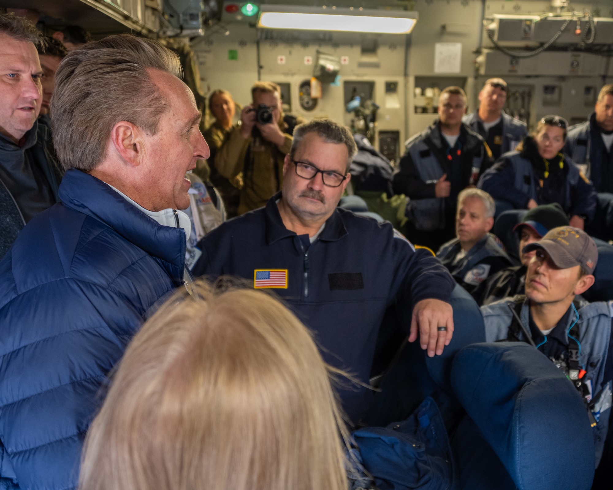 U.S. Ambassador Jeffry Flake, U.S. Ambassador to Türkiye, thanks members of the United States Agency for International Development’s Disaster Assistance Response Team for being ready, responsive, and willing to assist with the humanitarian effort after they arrived at Incirlik Air Base, Türkiye, Feb 8, 2023. Ambassador Flake visited Incirlik AB to greet members of the USAID team, following a series of earthquakes that struck central-southern Türkiye on Feb 6, 2023. As Ambassador to Türkiye, Flake holds the highest civilian position as The Chief of Mission, and impacts the communication and resources of U.S. personnel, advancing the U.S. foreign policy goals. As a fellow NATO ally, the U.S. Government mobilized personnel to assist in Türkiye in their response efforts. (U.S. Air Force photo by Senior Airman David D. McLoney)