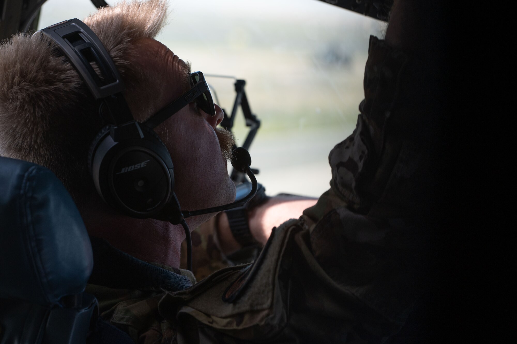 Photo of a pilot preparing for take-off