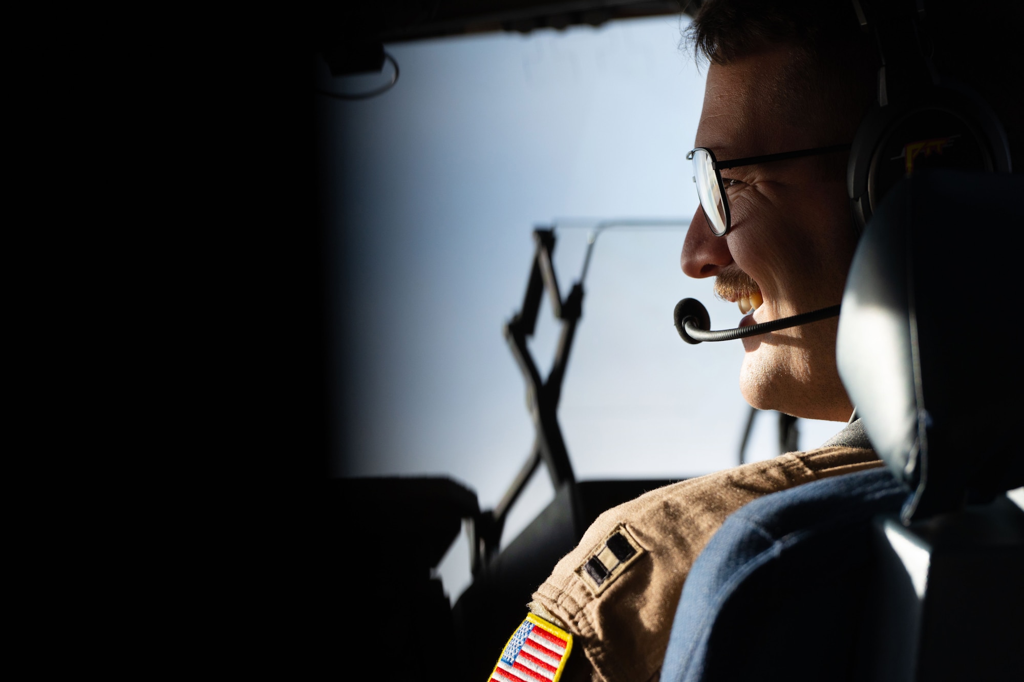 Photo of a pilot smiling