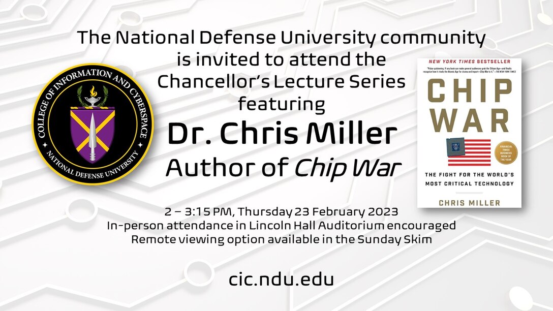 Chancellor Lecture Series  Dr. Chris Miller