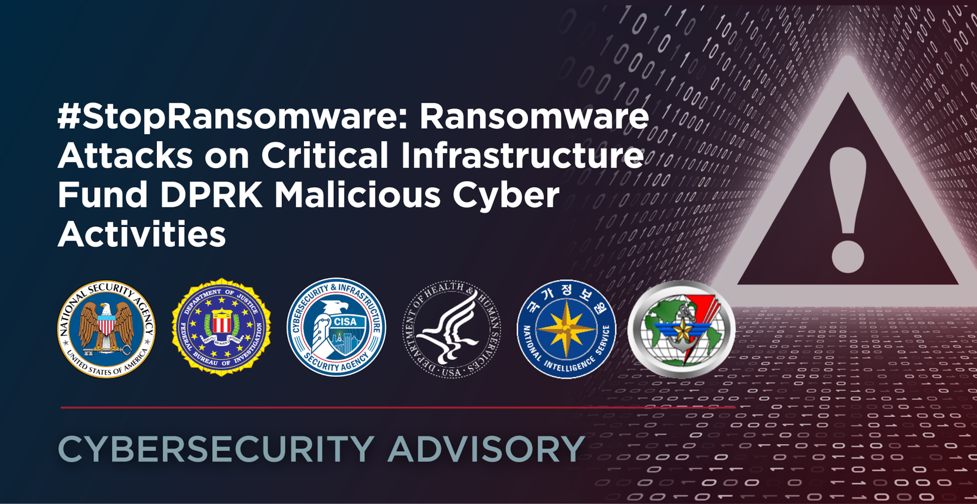 CSA: #StopRansomware: Ransomware Attacks on Critical Infrastructure Fund DPRK Malicious Cyber Activities