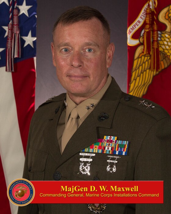 Commanding General Marine Corps Installations Command Major General D.W. Maxwell