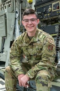 Airman 1st Class Collin Roberts is a crew chief for the 167th Aircraft Maintenance Squadron and the 167th Airlift Wing Airman Spotlight for February 2023