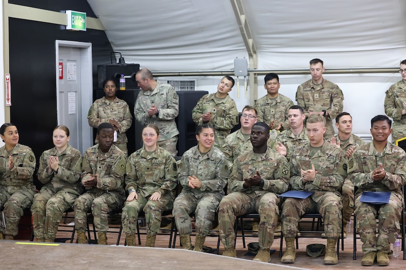 Completion of the inaugural class of Camp Buehring's Basic Leader Course, a blended course effort from TRADOC, NGB, ARCENT, and NCOLCOE,