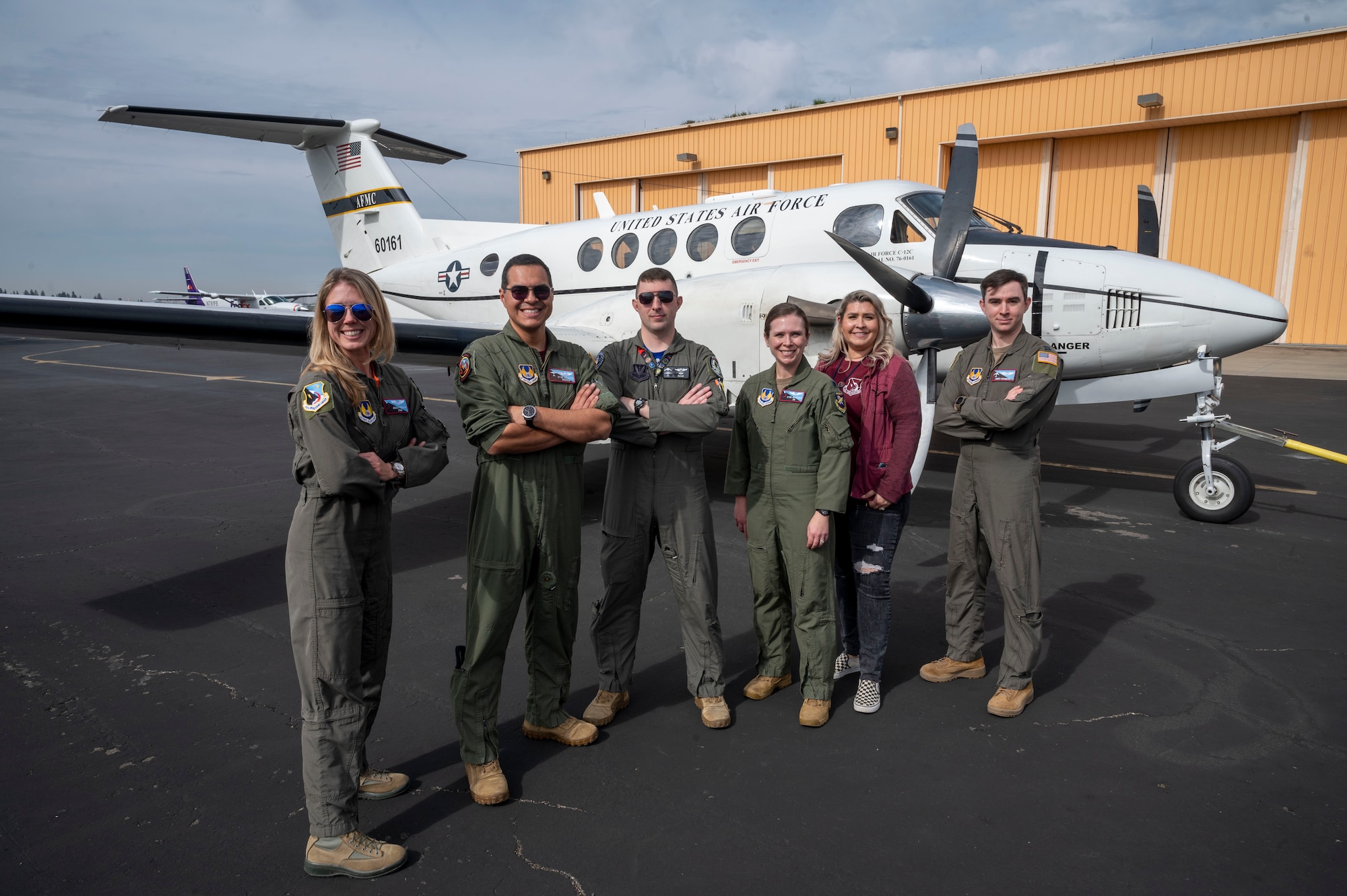 Hosted by the 412th Operations Group representing Edwards Air Force Base, a group from Team Edwards traveled on a C-12 Huron to the California Aeronautical University Aviation Career Day in Bakersfield, California to inspire the next generation of aviation enthusiasts.