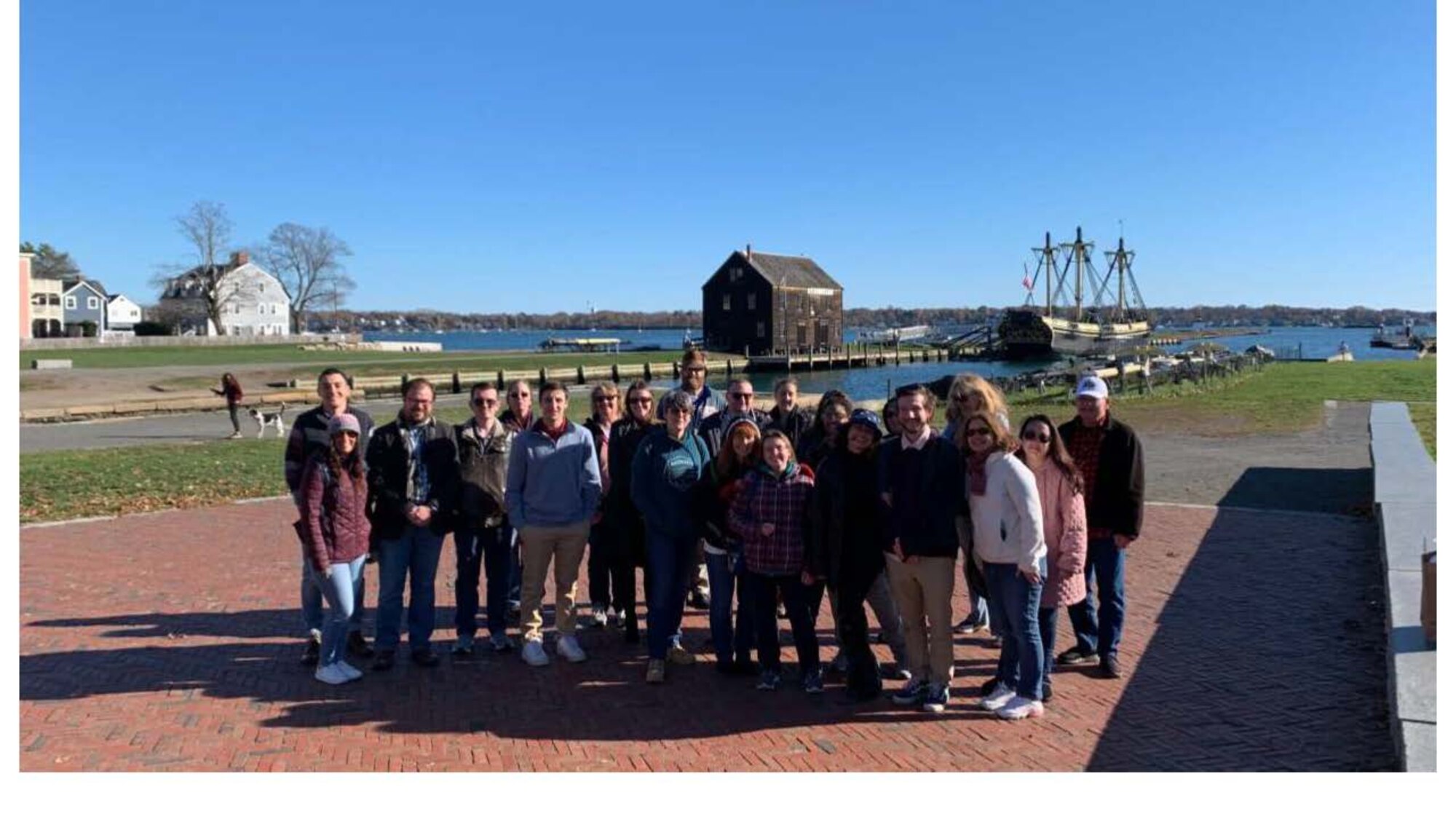 Members of the Digital Directorate, Hanscom Air Force Base, Mass., stop for a photo while taking a tour through Salem, Mass., in November 2022. The tour included an education in Salem’s military and the Salem witch trials. The tour was paid for by Air Force UNITE funds which can be used by unit leaders for recreational activities to strengthen the bond between unit members. (U.S. Air Force courtesy photo)