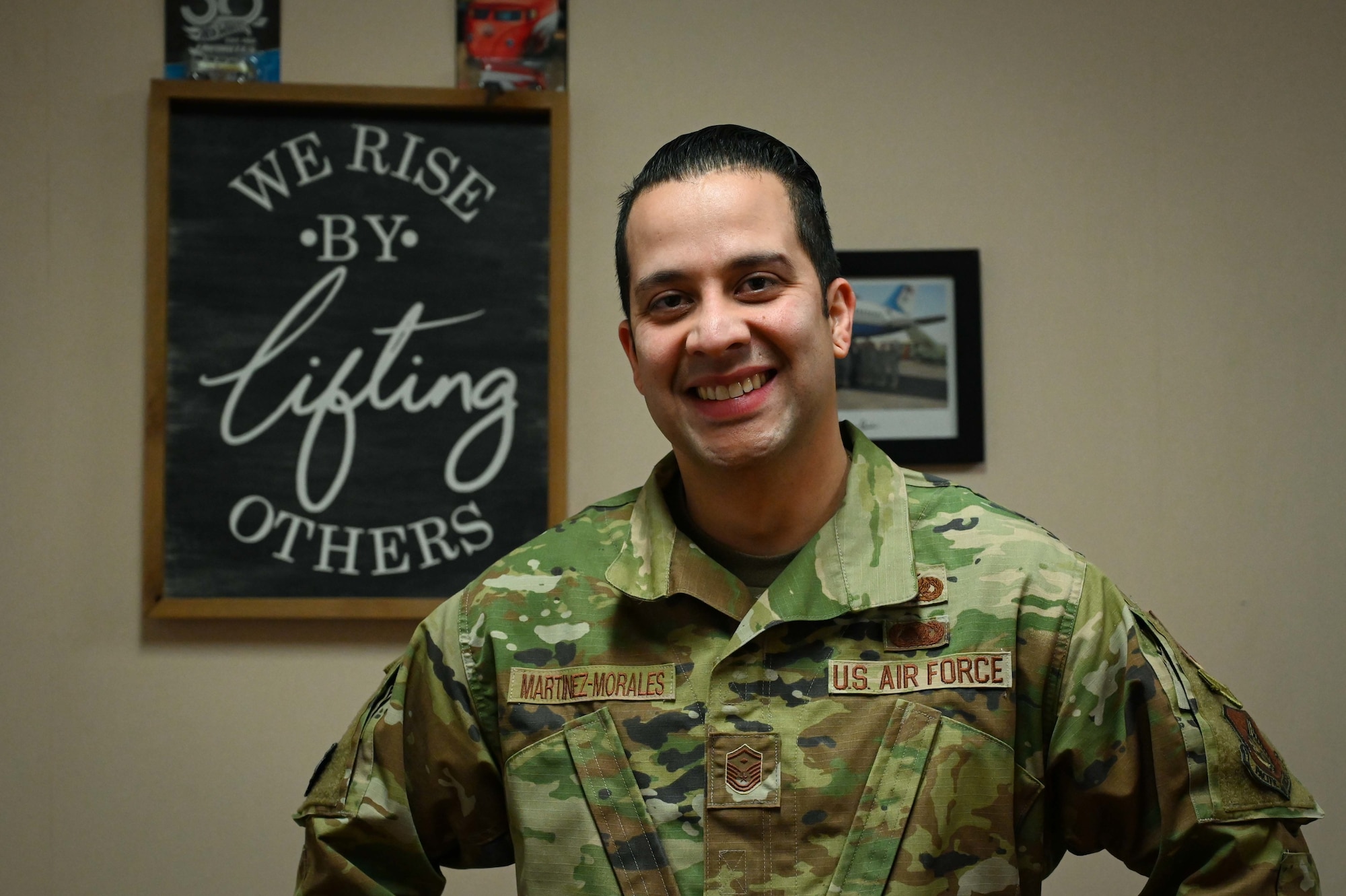 Airman poses for photo