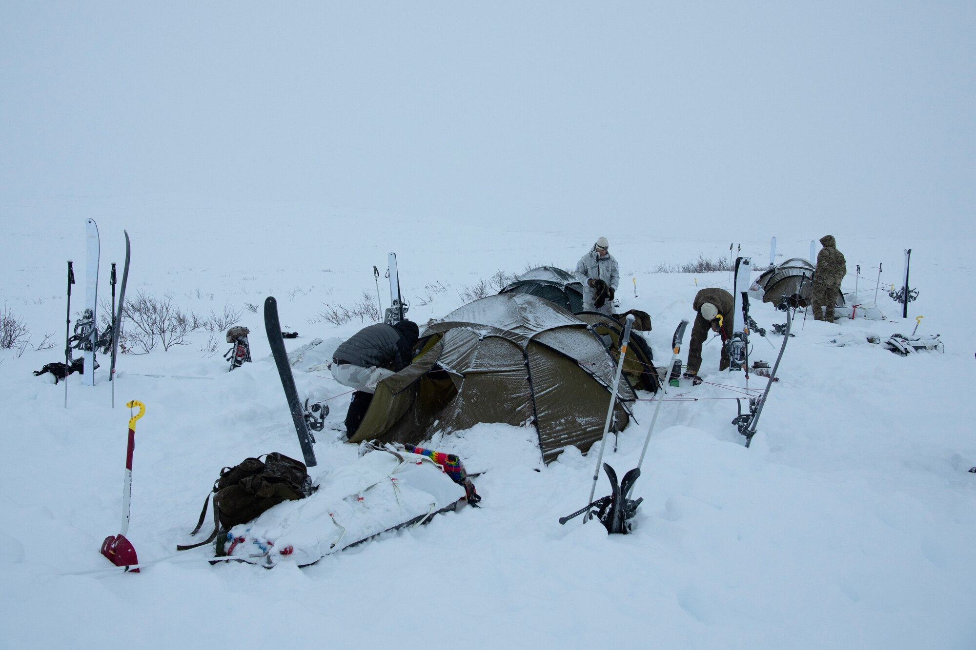 3rd ASOS conducted Operation Agipen 2. Agipen 2 was an unsupported, sustained cold-weather operation designed to validate equipment and previous arctic training in austere conditions. During the multi-day training exercise the 3rd ASOS special warfare Airmen burned up to 5000 calories a day while conducting a long-distance, overland ski movement that included pulling individual pulk sleds by incorporating cross country skiing and skijoring.