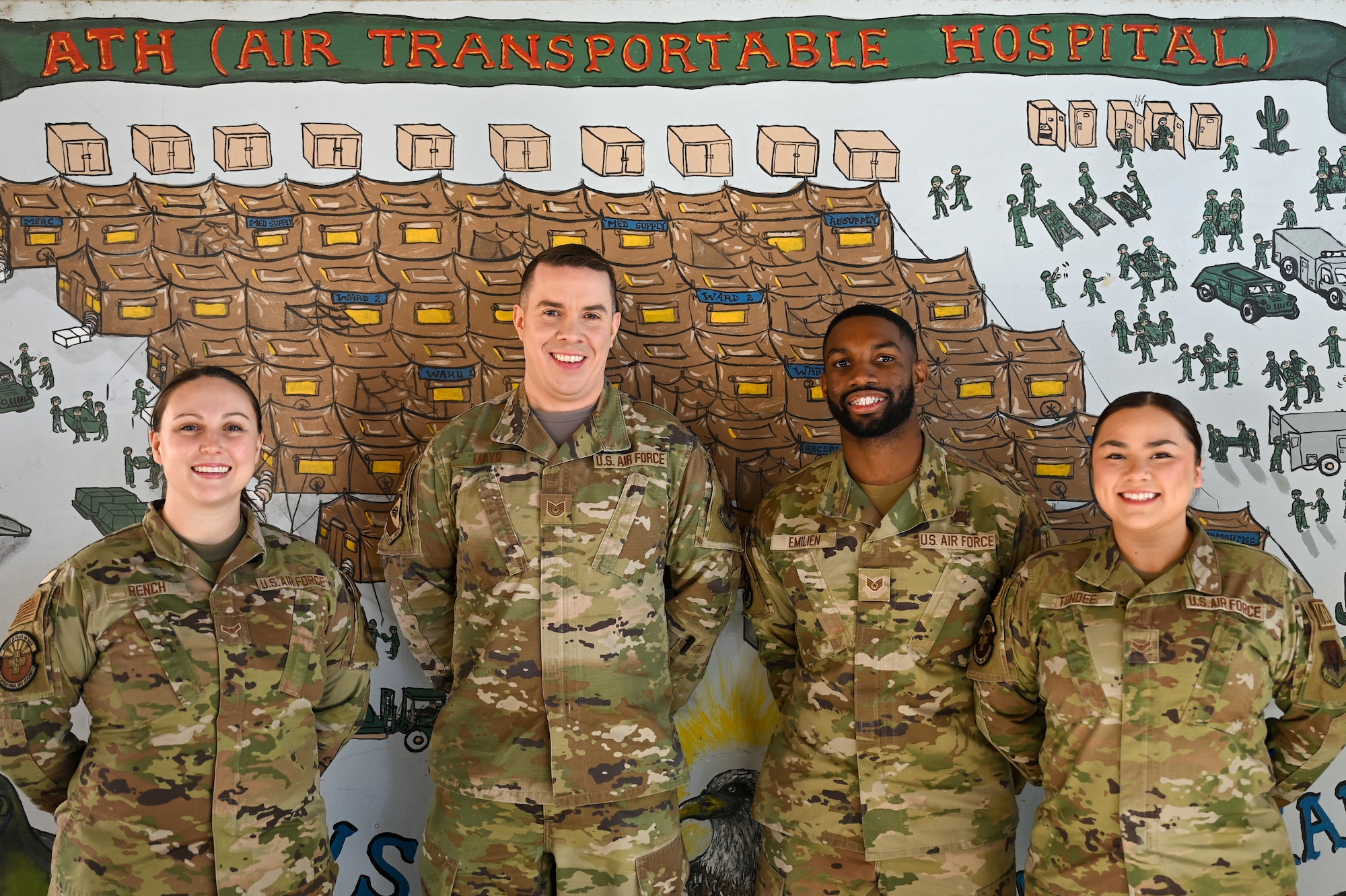 A photo of Airmen from the CMR team.