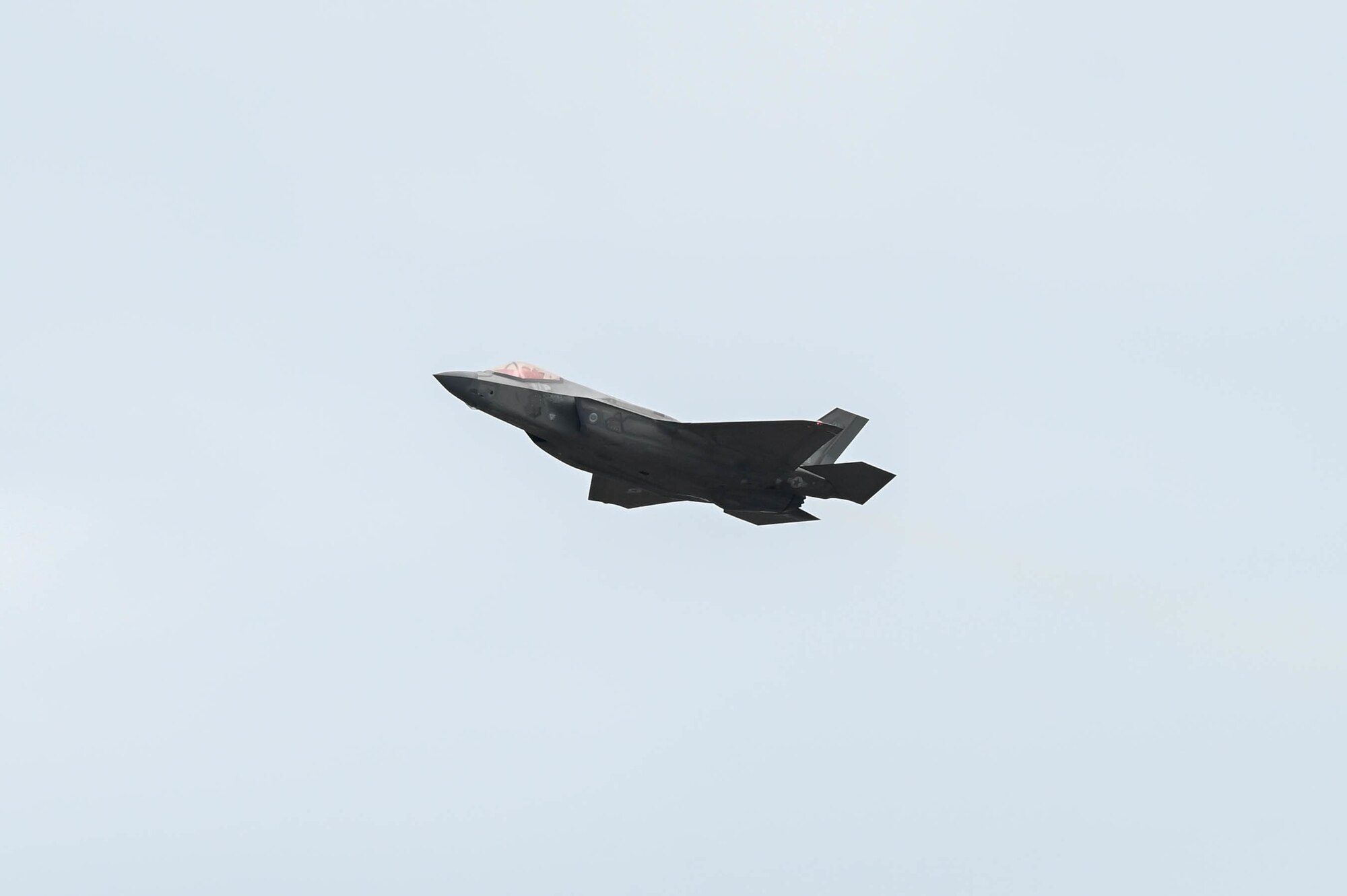F-35A Lightning IIs with the 58th Fighter Squadron, 33rd Fighter Wing, leave for off-station training.