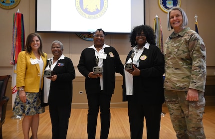 The District of Columbia National Guard (DCNG) hosted Mrs. Kelly Hokanson, senior spouse, National Guard Bureau, and several state adutant general's spouses to support Hokanson’s recognition ceremony for the DCNG Family Readiness Program’s (FRP) efforts from 6 Jan. to Apr. 2021.