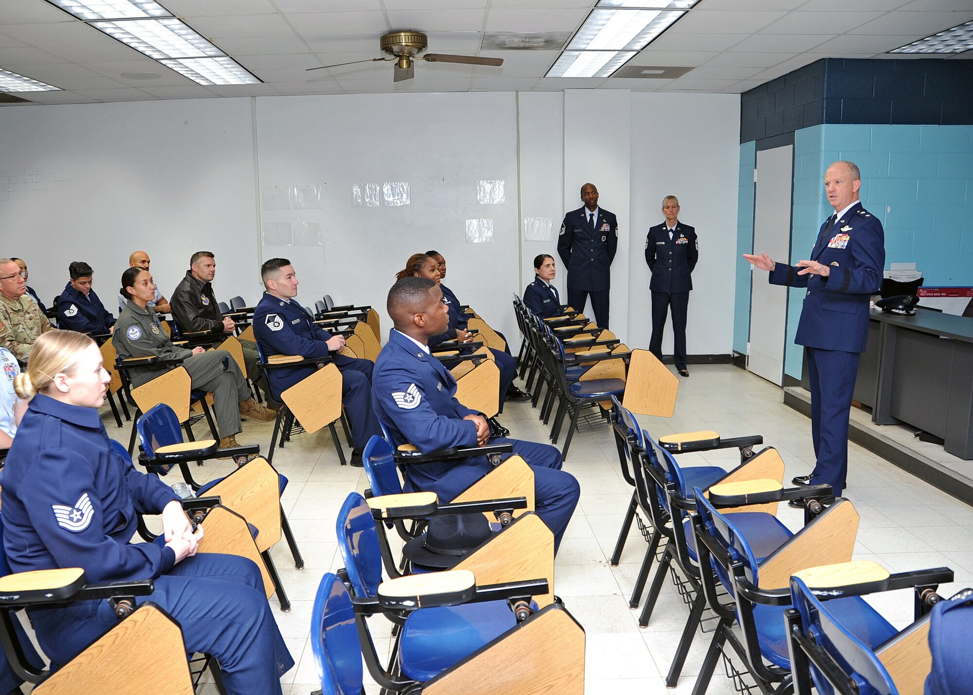 22nd AF commander attends 433rd TRS final BMT graduation