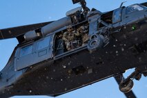 Davis-Monthan Pararescuemen are practicing a simulated rescue at Red Flag 23-1