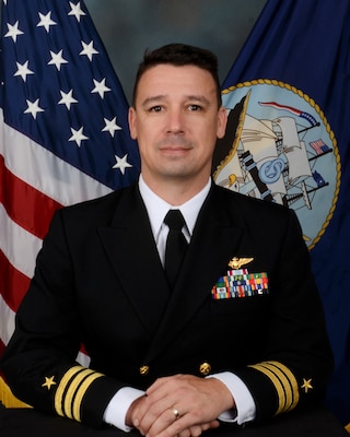 Official photo of CDR Siegele