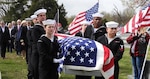 NRC Nashville color guard participates in a funeral service ceremony.
