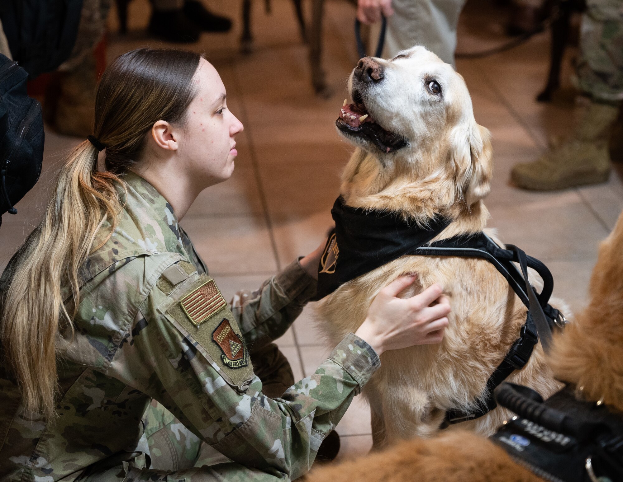 AFMAO resiliency team coordinates visit with Tri-State Canine Response Team