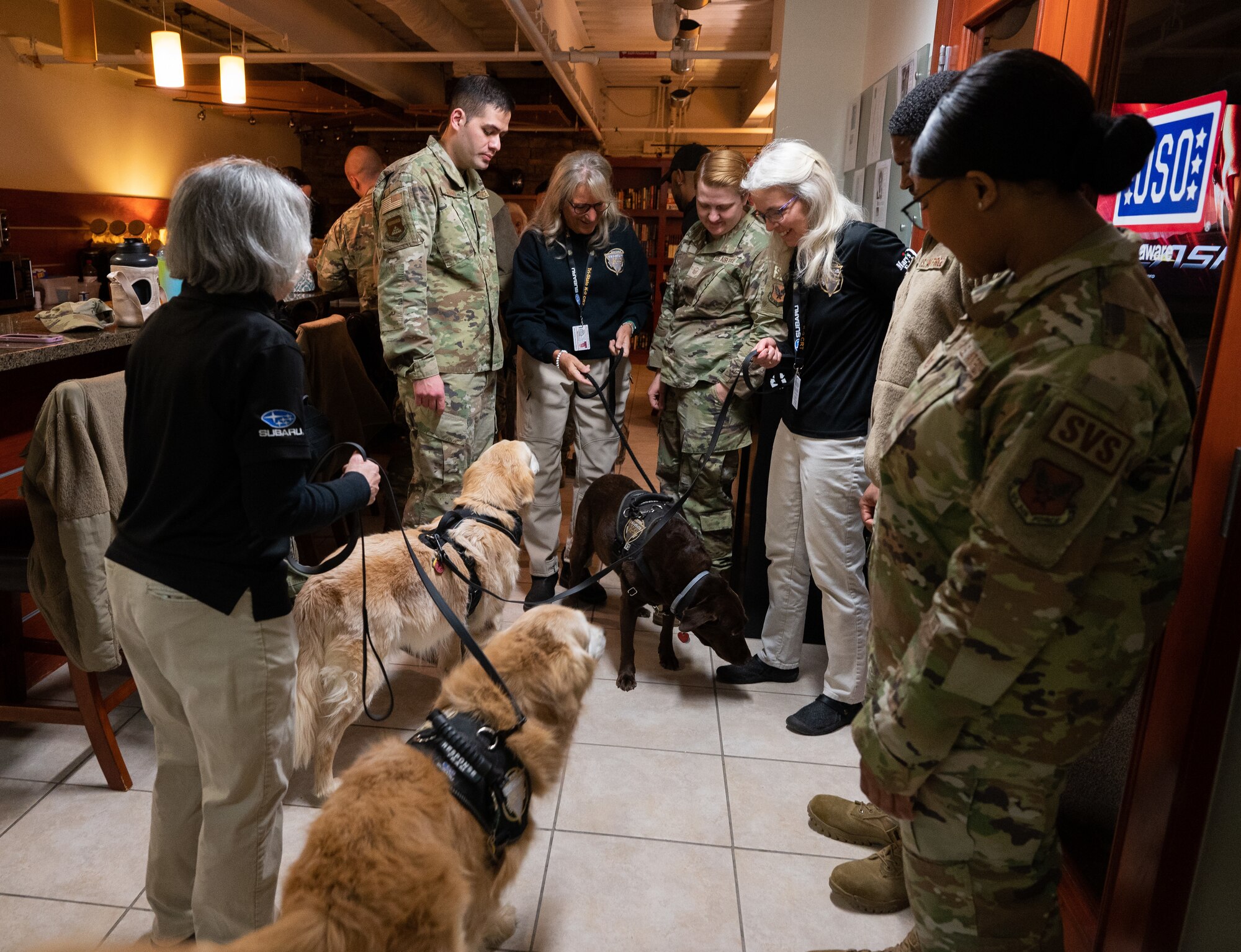 AFMAO resiliency team coordinates visit with Tri-State Canine Response Team
