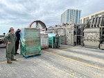 The Defense Logistics Agency provided quick-turn subsistence support to the USS Carter Hall during their recovery mission of the Chinese high-altitude surveillance balloon shot down off the coast of Myrtle Beach, SC on February 4, 2023. Supplies were delivered on February 9, 2023 with the coordination of Naval Supply Systems Command Fleet Logistics Center Jacksonville.