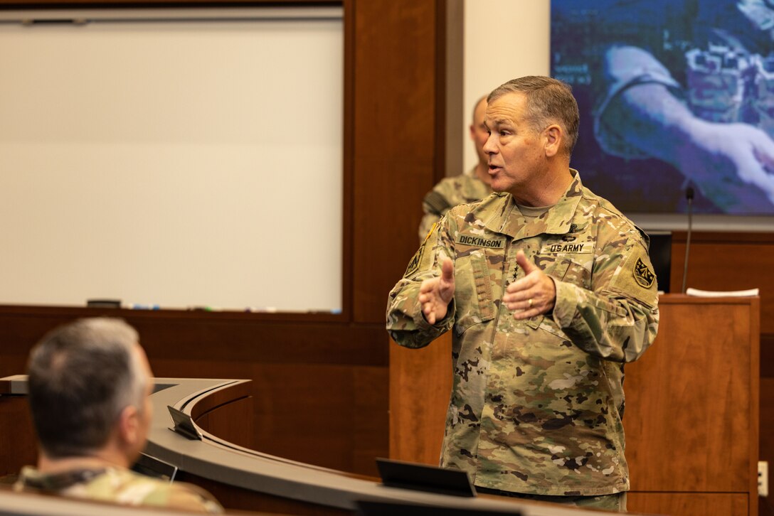 U.S. Space Command Commander visits Marine Corps War College students