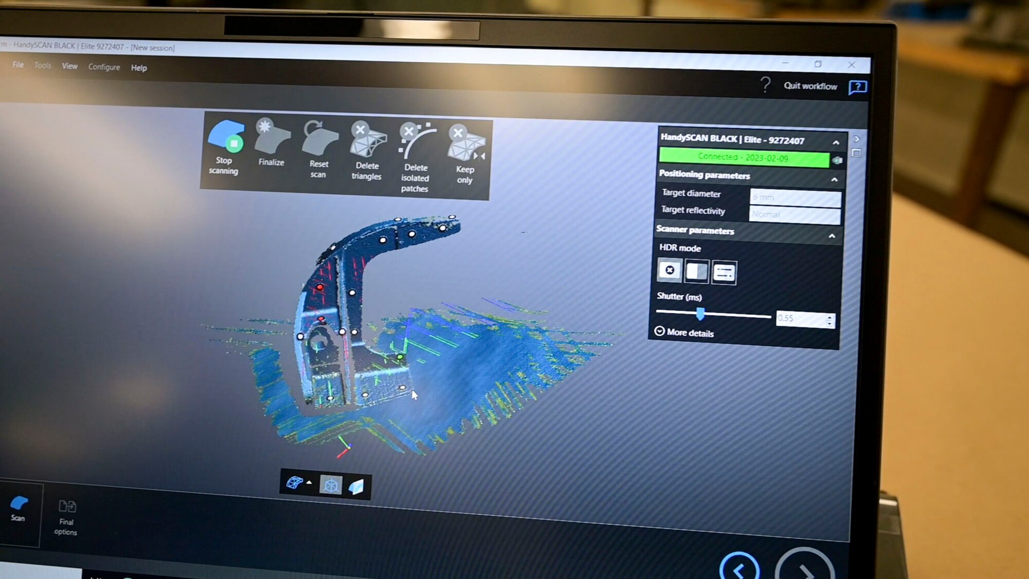 To provide inspiration for the future pitch, the 412th Maintenance Group's Advanced Manufacturing 3D Scanner was a successful idea in FY22.  HandyScan3D is a handheld self-positioning laser scanning system that reverse engineers equipment for aircraft.