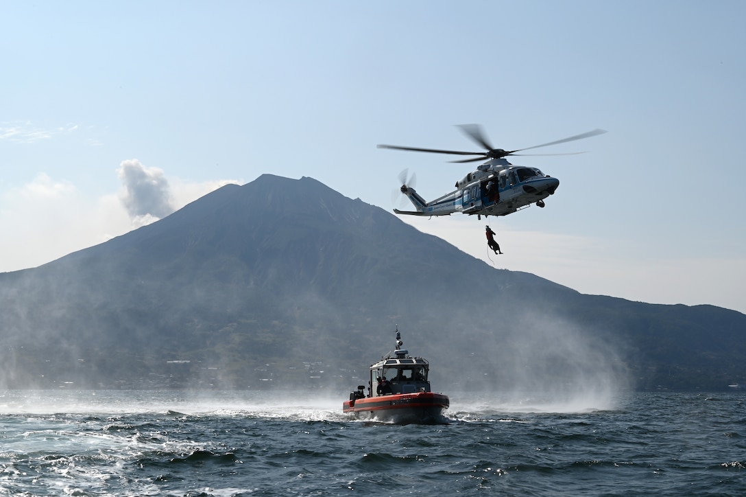 U.S. Coast Guard, Japan Coast Guard crews conduct joint search-a