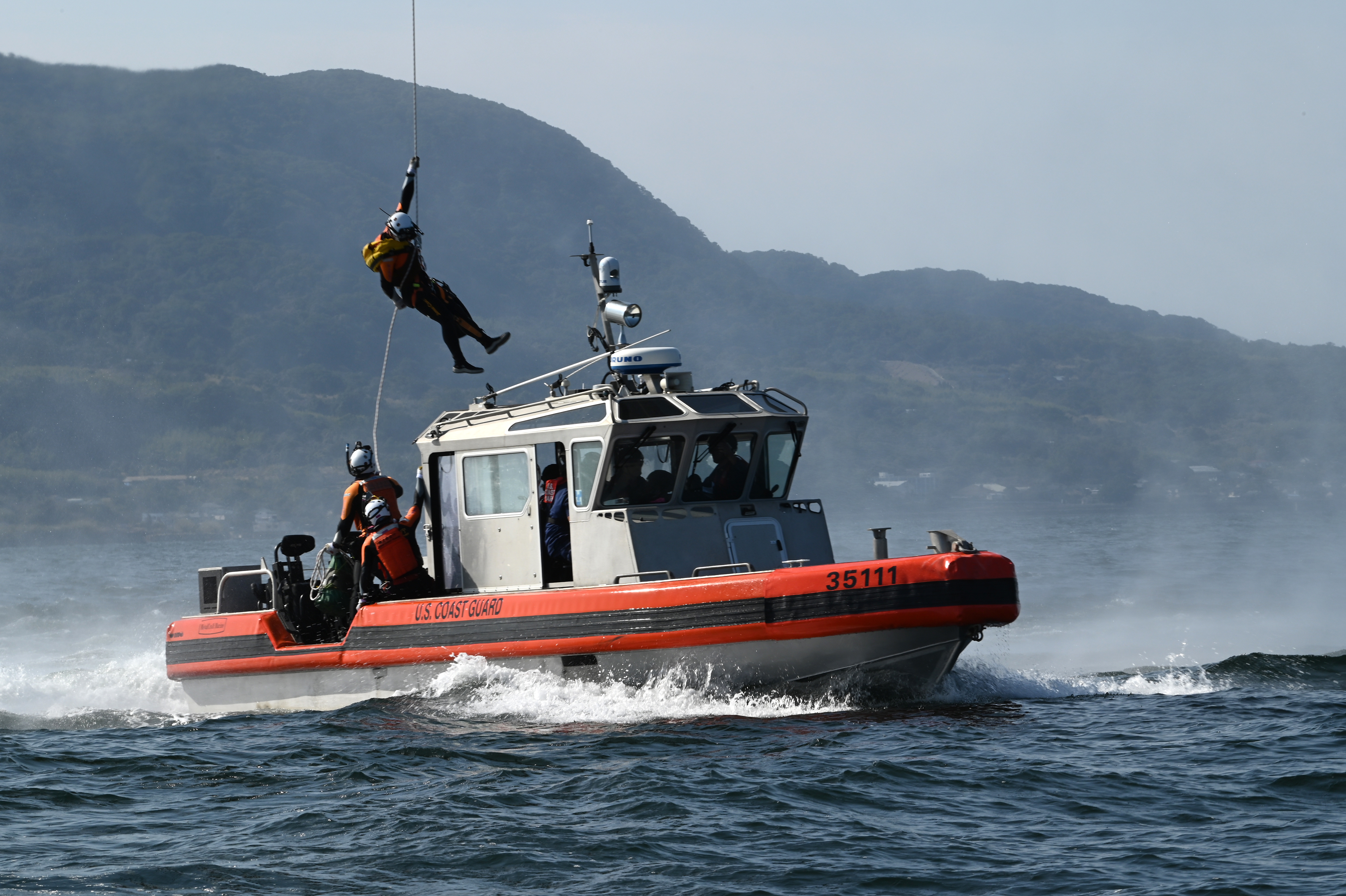 U.S. Coast Guard, Japan Coast Guard crews conduct joint search-a