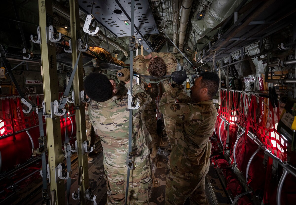 Image of Airmen training on a C-130J Super Hercules.