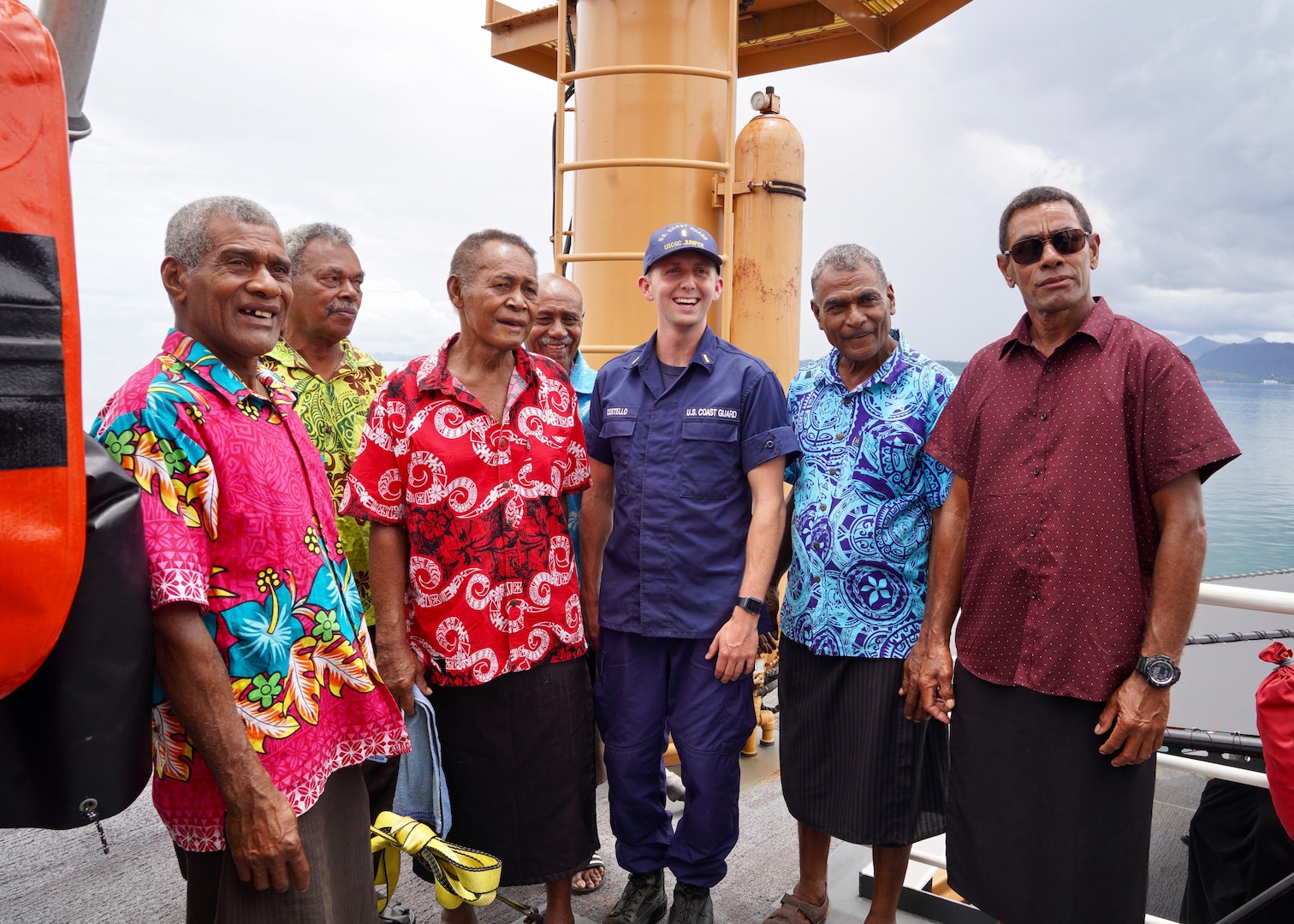 The Coast Guard Cutter Juniper crew visited the Port of Suva, Fiji, last week, as part of a multi-month deployment in support of Operation Blue Pacific.