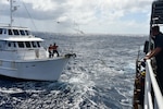 On February 13th, 2023 U.S. Coast Guard Cutter Oliver Berry, a 154-foot Fast Response Cutter was tasked with assisting the vessel Eden Bound, a 58-foot long pleasure craft adrift 230 nautical miles Southwest of Oahu.