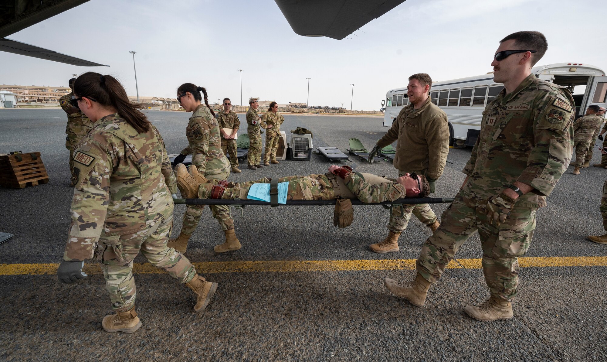 Image of Airmen training on a C-130J Super Hercules.