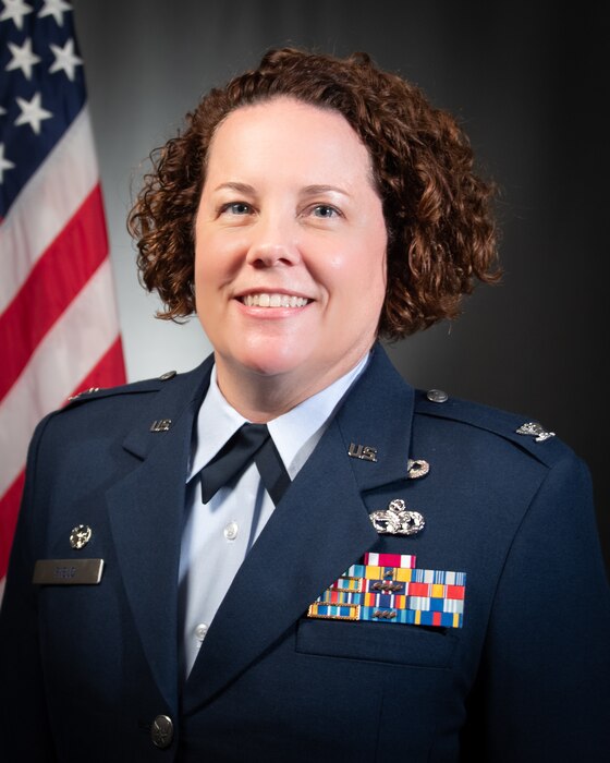 Col. Field poses for an official photo at Naval Air Station Joint Reserve Base Fort Worth, Texas.