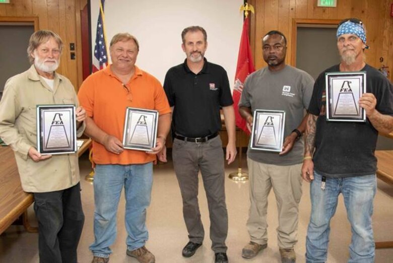 After dedicating more than seven years of service to the Memphis District, 11 to the federal government, and six to the U.S. Army, Steve Kellinsky is celebrating his recent retirement from the U.S. Army Corps of Engineers Memphis District as a carpenter.