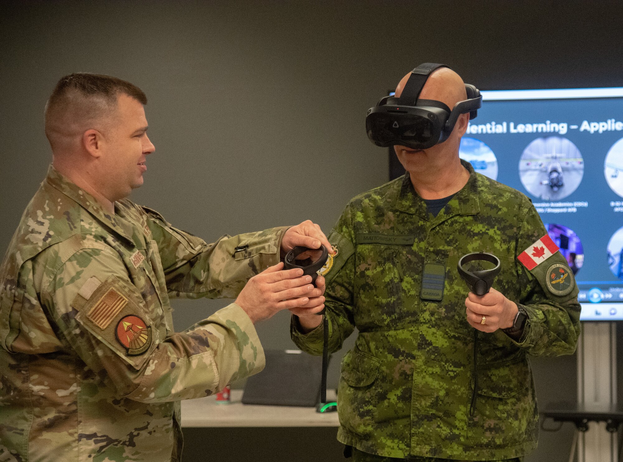 The 2nd Canadian Air Division Team visits Sheppard AFB